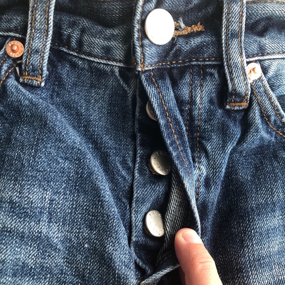 Free People daisy chain lace jean shorts size 25 B17 - Picture 6 of 12